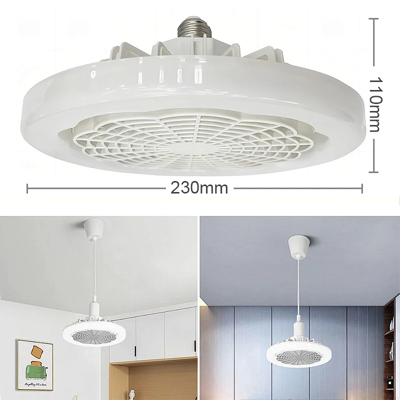 LED Lámpara de Ventilador Multi-funcional 86-265V 18W E27 Base Blanco Frío UFO Mini Bombilla de Techo Luz de Enfriamiento Personalizada